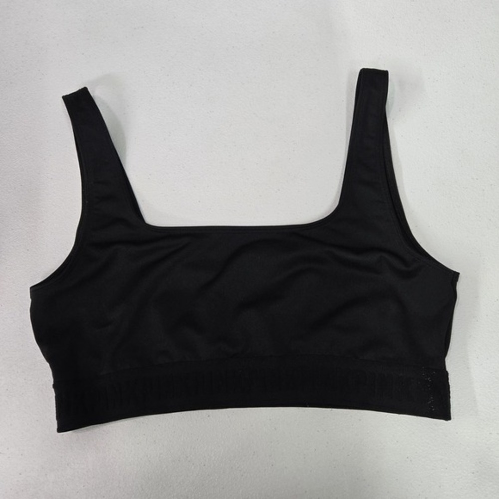 Victoria's Secret PINK Women Bra M Black ULTIMATE Lightly Lined Wireless